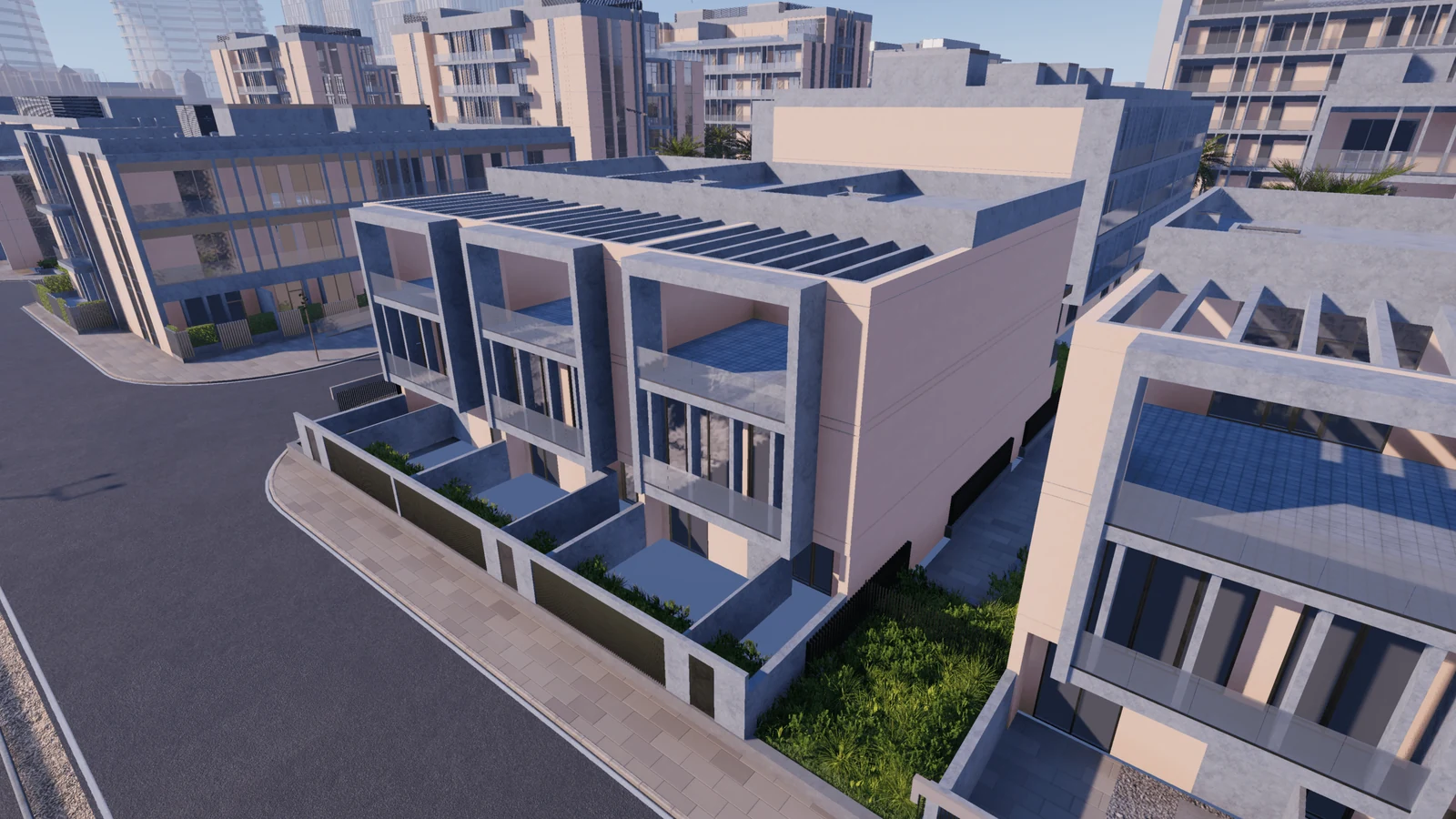 وحدات تاون هاوس وتراسات في Eye Branded Residences من OSUS