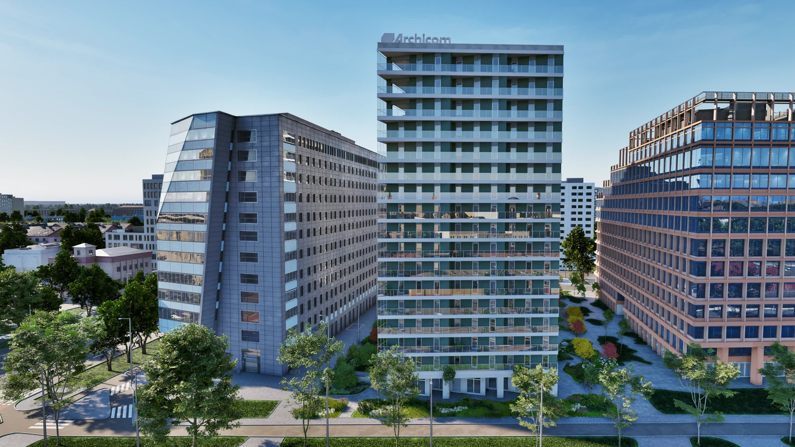 Swobodna Living من Archicom في فروتسواف، برج سكني ضمن محيطه الحضري